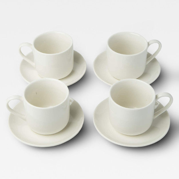 Osier Espresso Cup & Saucer, Set of Two, Natural – Z.d.G. by Zoë de Givenchy